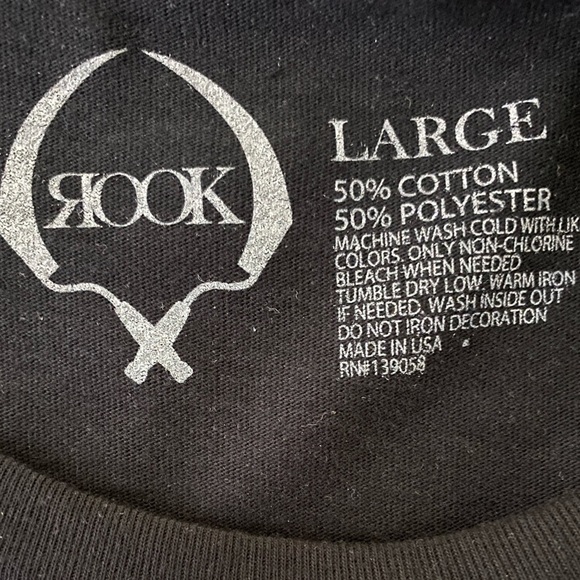 Rook Short Sleeve Rottweiler Fashion T-Shirt (Size:L, Color:Blaxk/Multi) - Picture 3 of 4